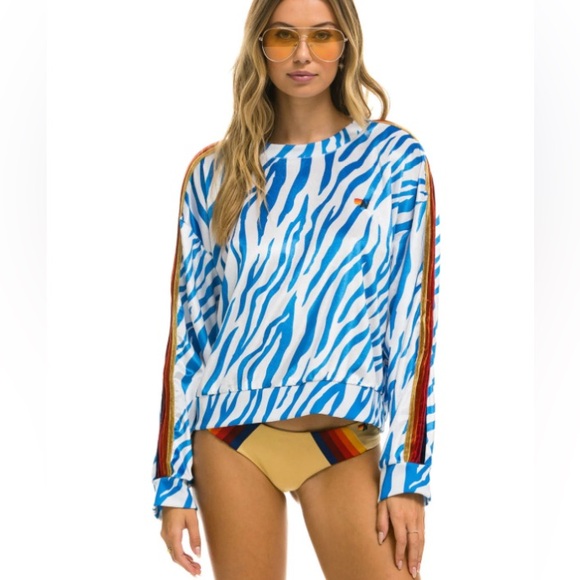 Blue Zebra Print Full Set